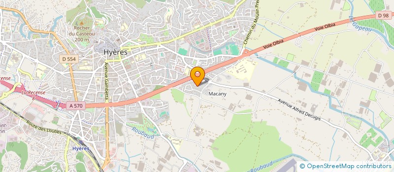 localisation de l'entreprise MONSIEUR MATHIEU BIDARD à HYERES