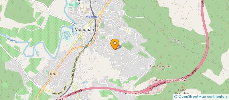 localisation de l'entreprise MONSIEUR MATHIEU BIGAND  VIDAUBAN