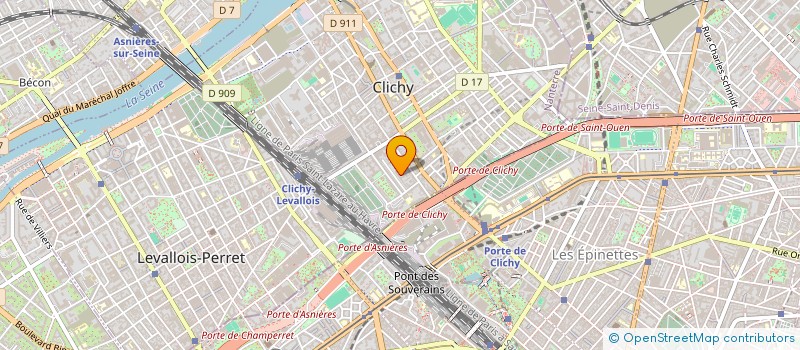 localisation de l'entreprise MONSIEUR MATHIEU BINAND à CLICHY