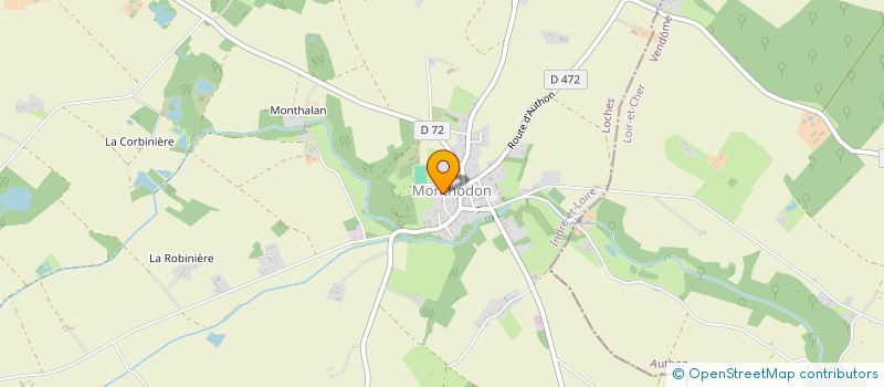 localisation de l'entreprise MONSIEUR MATHIEU BINCTIN  AUZOUER-EN-TOURAINE