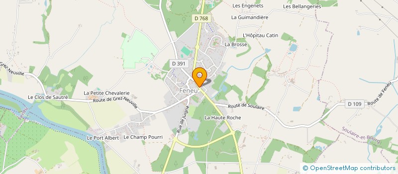 localisation de l'entreprise MONSIEUR MATHIEU BINEAU  FENEU