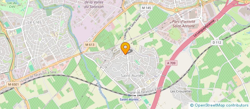 localisation de l'entreprise MONSIEUR MATHIEU BLANC  SAINT-AUNES