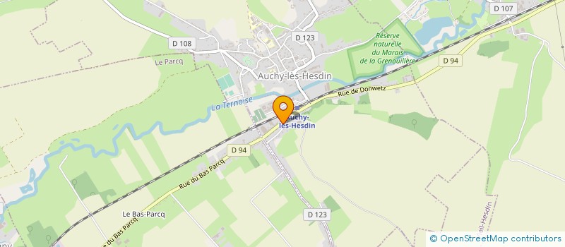 localisation de l'entreprise MONSIEUR MATHIEU BLANPAIN  AUCHY-LES-HESDIN