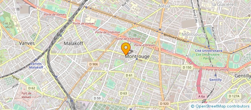localisation de l'entreprise MONSIEUR MATHIEU BLONDY  MONTROUGE
