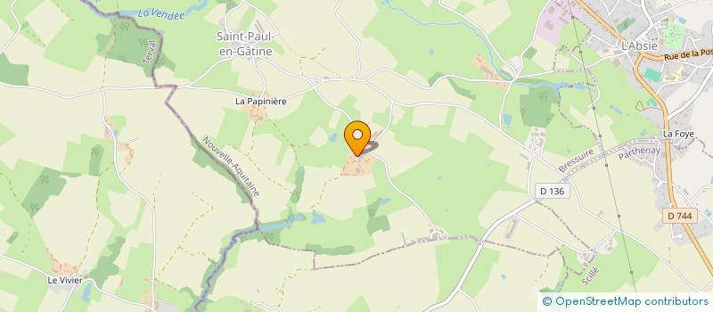 localisation de l'entreprise MONSIEUR MATHIEU BLUTEAU à SAINT-PAUL-EN-GATINE