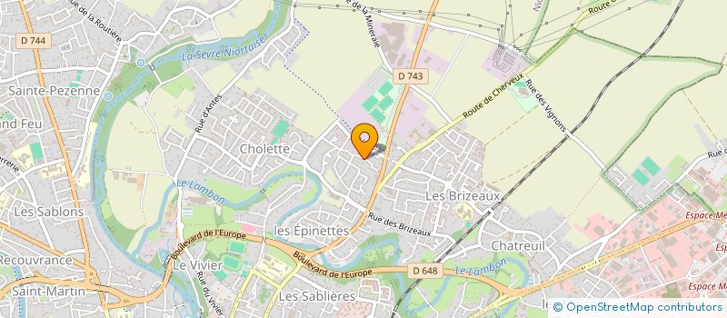 localisation de l'entreprise MONSIEUR MATHIEU BOCHE à NIORT