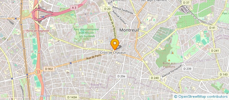 localisation de l'entreprise MONSIEUR MATHIEU BOCHE  MONTREUIL