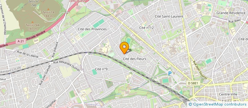 localisation de l'entreprise MONSIEUR MATHIEU BOCQUET  LENS