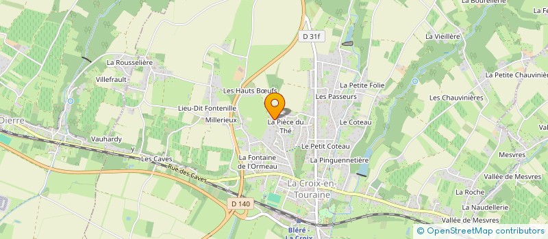 localisation de l'entreprise MONSIEUR MATHIEU BODARD  LA CROIX-EN-TOURAINE