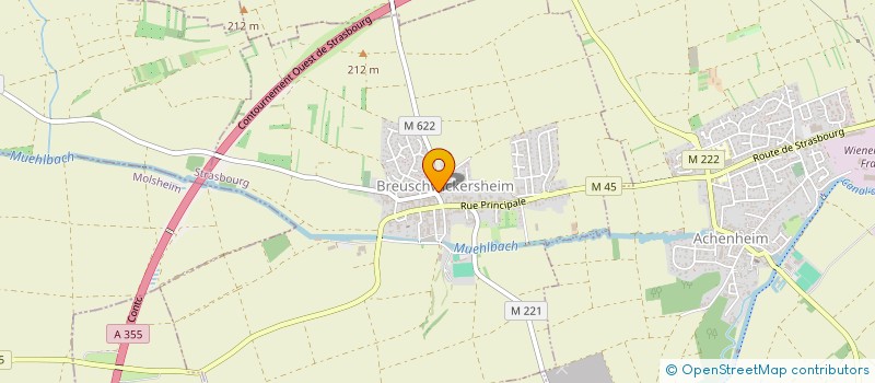 localisation de l'entreprise MONSIEUR MATHIEU BODIN  BREUSCHWICKERSHEIM