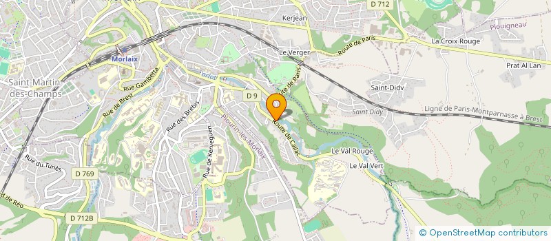 localisation de l'entreprise MONSIEUR MATHIEU BOILEAU à MORLAIX