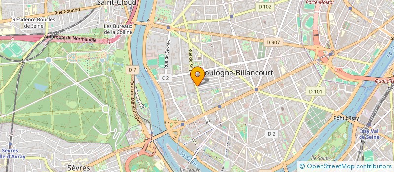 localisation de l'entreprise MONSIEUR MATHIEU BOIVIN à BOULOGNE-BILLANCOURT
