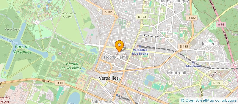 localisation de l'entreprise MONSIEUR MATHIEU BONAMY à VERSAILLES