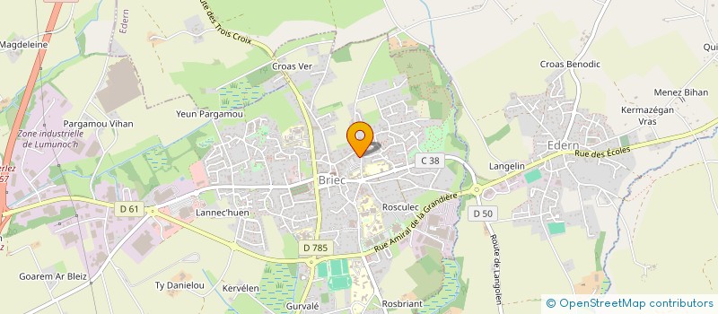 localisation de l'entreprise MONSIEUR MATHIEU BONIZEC  BRIEC