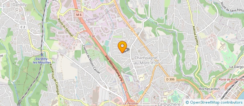 localisation de l'entreprise MONSIEUR MATHIEU BONNARDEL  CHAMPAGNE-AU-MONT-D OR