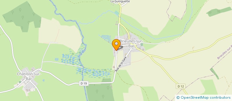 localisation de l'entreprise MONSIEUR MATHIEU BONNE  BRIEULLES-SUR-BAR