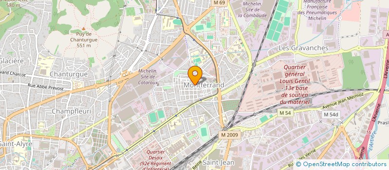 localisation de l'entreprise MONSIEUR MATHIEU BONNET  CLERMONT-FERRAND