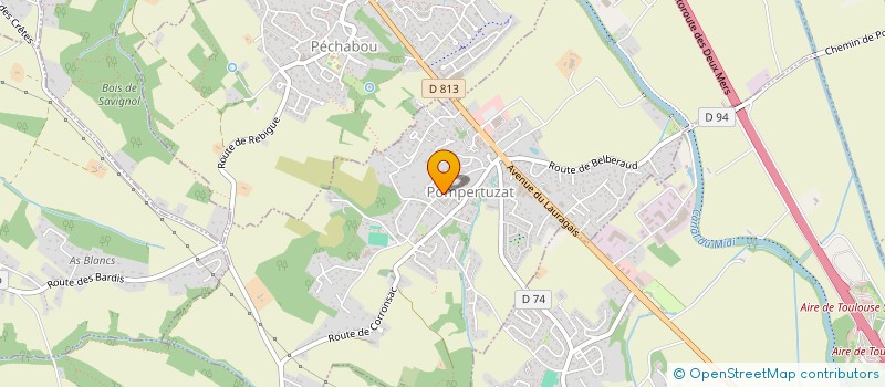 localisation de l'entreprise MONSIEUR MATHIEU BONNET  POMPERTUZAT