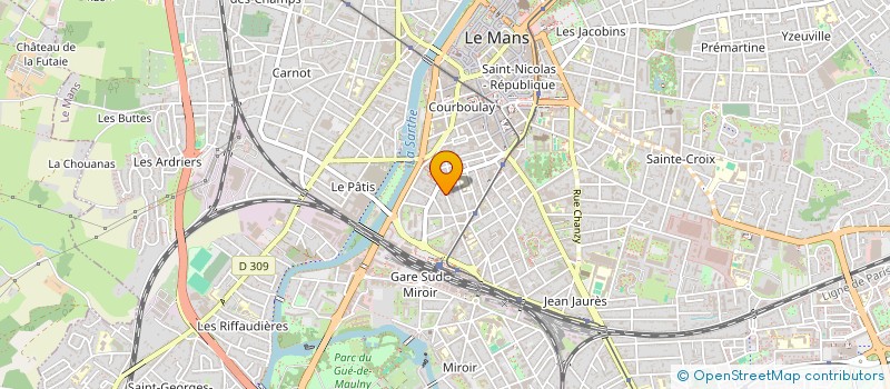 localisation de l'entreprise MONSIEUR MATHIEU BONNIN  LE MANS