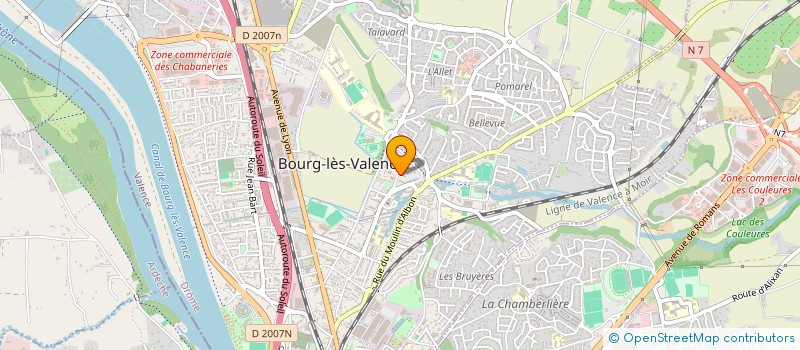 localisation de l'entreprise MONSIEUR MATHIEU BONZI  BOURG-LES-VALENCE