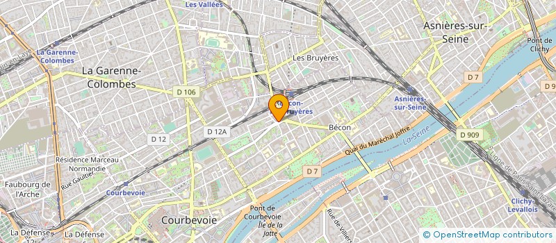 localisation de l'entreprise MONSIEUR MATHIEU BORGNON à COURBEVOIE