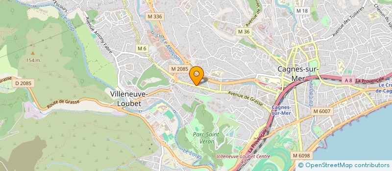 localisation de l'entreprise MONSIEUR MATHIEU BOSDURE à CAGNES-SUR-MER