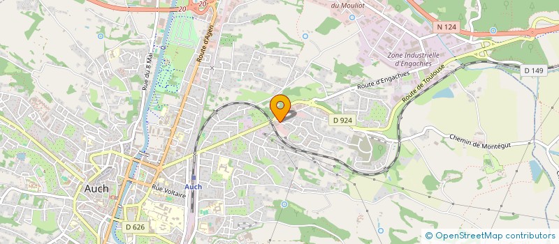 localisation de l'entreprise MONSIEUR MATHIEU BOUBEE  AUCH