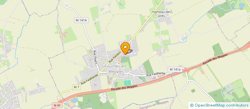 localisation de l'entreprise MONSIEUR MATHIEU BOUCHER  FOURNES-EN-WEPPES