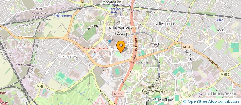 localisation de l'entreprise MONSIEUR MATHIEU BOUCHIQUET à VILLENEUVE-D'ASCQ