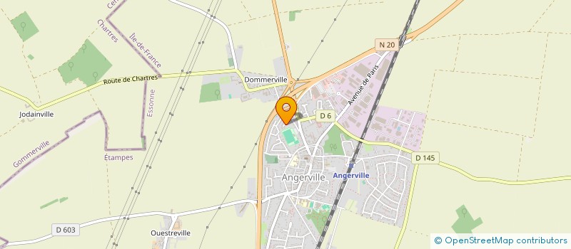 localisation de l'entreprise MONSIEUR MATHIEU BOUDET  ANGERVILLE