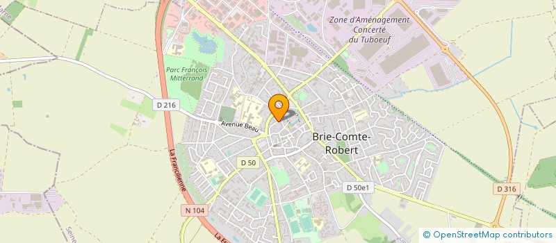 localisation de l'entreprise MONSIEUR MATHIEU BOUGAUD  BRIE-COMTE-ROBERT