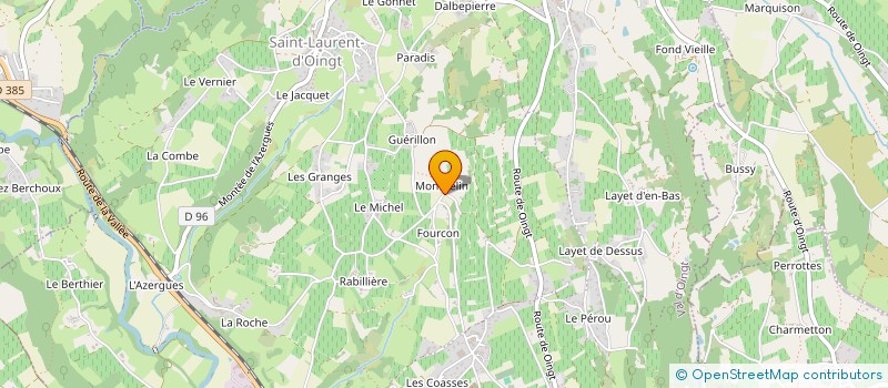 localisation de l'entreprise MONSIEUR MATHIEU BOUGRO  VAL D'OINGT