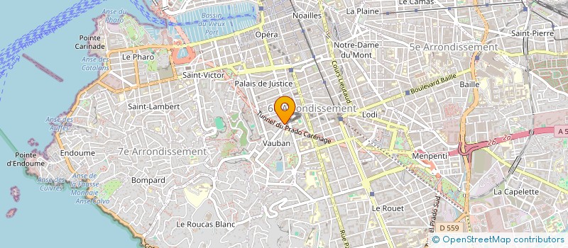 localisation de l'entreprise MONSIEUR MATHIEU BOULADE  MARSEILLE
