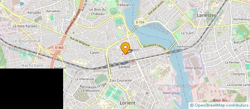 localisation de l'entreprise MONSIEUR MATHIEU BOULAND à LORIENT