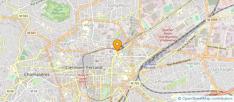 localisation de l'entreprise MONSIEUR MATHIEU BOULANGER  CLERMONT-FERRAND