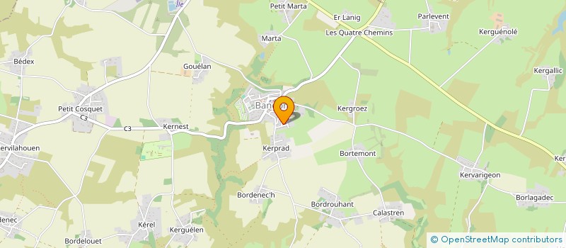 localisation de l'entreprise MONSIEUR MATHIEU BOULCH  BANGOR