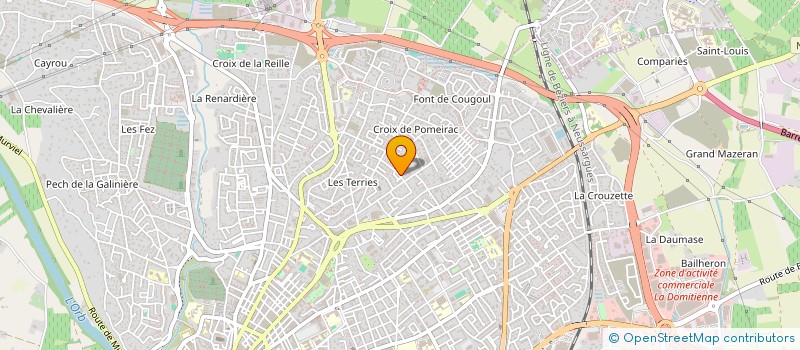 localisation de l'entreprise MONSIEUR MATHIEU BOULIEZ  BEZIERS