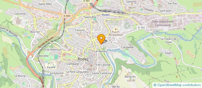 localisation de l'entreprise MONSIEUR MATHIEU BOULOC à RODEZ