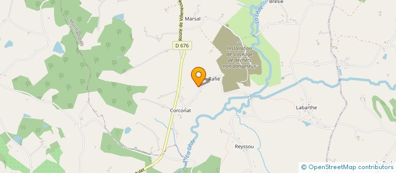 localisation de l'entreprise MONSIEUR MATHIEU BOUNICHOU  LACAUSSADE