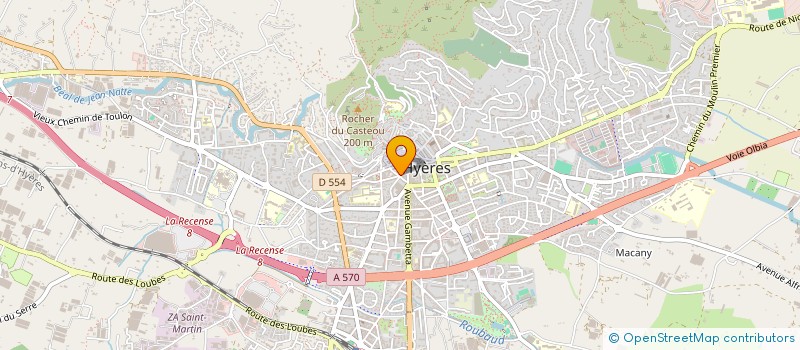 localisation de l'entreprise MONSIEUR MATHIEU BOURAOUI à HYERES