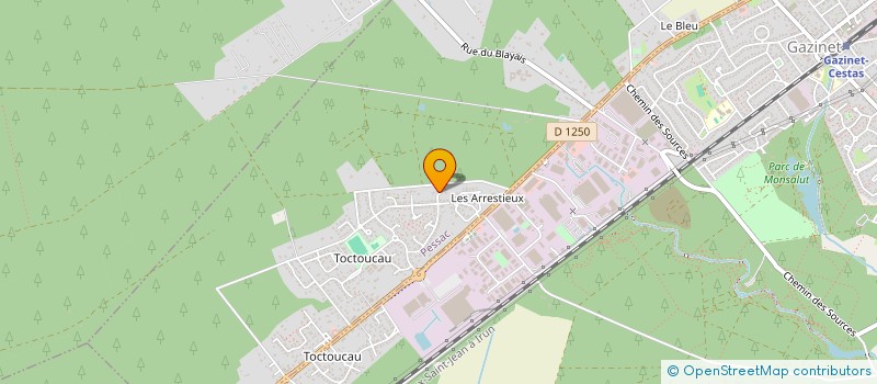 localisation de l'entreprise MONSIEUR MATHIEU BOURDELEAU à PESSAC