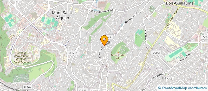 localisation de l'entreprise MONSIEUR MATHIEU BOURDET à BOIS-GUILLAUME