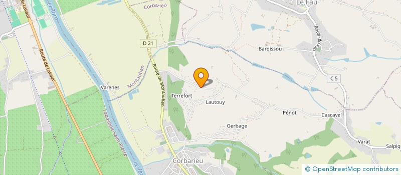 localisation de l'entreprise MONSIEUR MATHIEU BOURDIEU  CORBARIEU