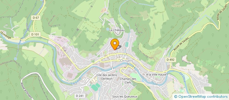 localisation de l'entreprise MONSIEUR MATHIEU BOURDIN  ORNANS