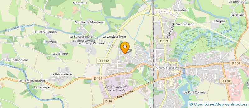 localisation de l'entreprise MONSIEUR MATHIEU BOURGAULT  NORT-SUR-ERDRE