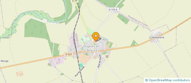 localisation de l'entreprise MONSIEUR MATHIEU BOURGEOIS à ORGERES-EN-BEAUCE