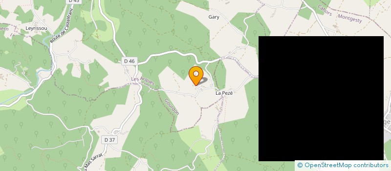 localisation de l'entreprise MONSIEUR MATHIEU BOUSQUET  GINDOU