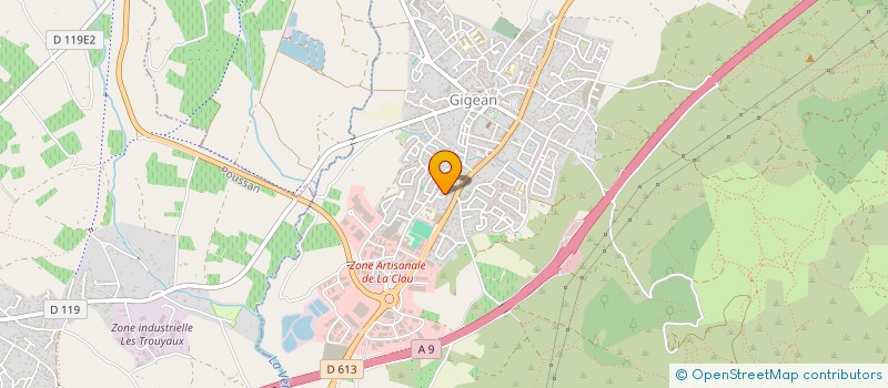 localisation de l'entreprise MONSIEUR MATHIEU BOUSQUET  GIGEAN