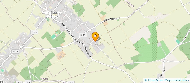 localisation de l'entreprise MONSIEUR MATHIEU BOUVET  SAINT-CLAUDE-DE-DIRAY