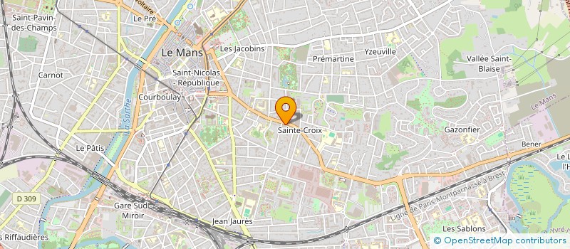 localisation de l'entreprise MONSIEUR MATHIEU BOUYER  LE MANS